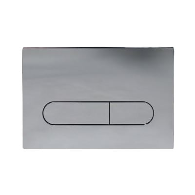 OLLIE Push Plate for Pneumatic Cistern Chrome 236x152mm