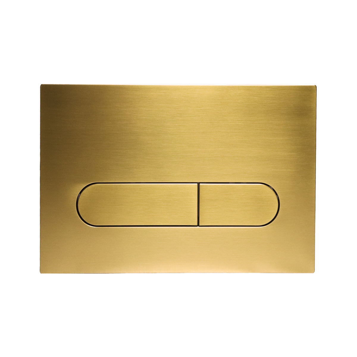 OLLIE Push Plate for Pneumatic Cistern Brushed Brass 236x152mm