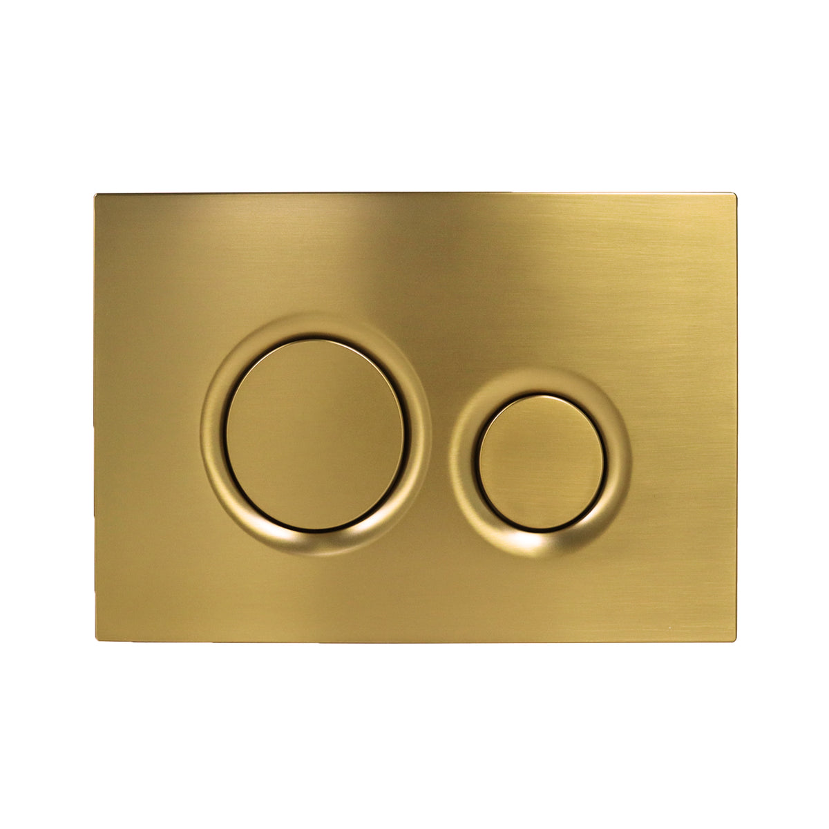 SPIN Push Plate for Pneumatic Cistern 243x159mm Brushed Brass