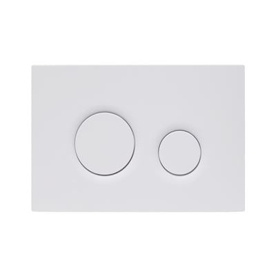 SPIN Push Plate for Pneumatic Cistern 243x159mm Matte White