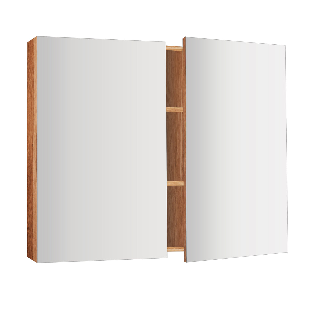 OSCA Mirror Cabinet Pencilled Edge 600mm Timber Laminate, front view