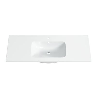DELTA Ceramic Vanity Top with 1TH Gloss White 1200mm