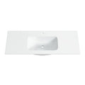 DELTA Ceramic Vanity Top with 1TH Gloss White 1200mm