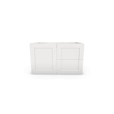 OLIVER Wall Hung Hamptons Vanity 750mm Matte White