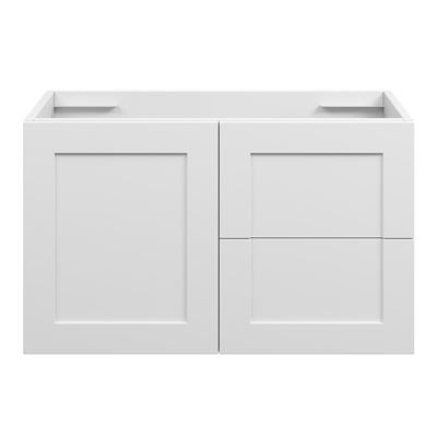 OLIVER Wall Hung Hamptons Vanity 750mm Matte White