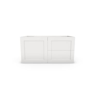 OLIVER Wall Hung Hamptons Vanity 900mm Matte White
