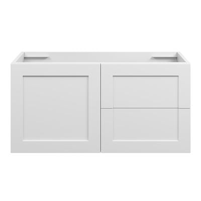 OLIVER Wall Hung Hamptons Vanity 900mm Matte White