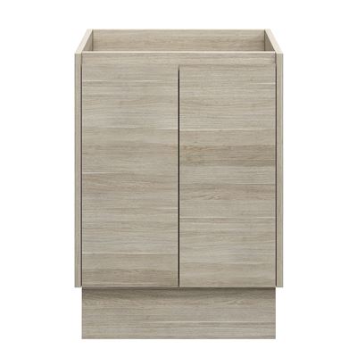 LYRA Floor Mount Vanity 600mm Oak Laminate, front view