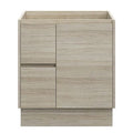LYRA Floor Mount Vanity 750mm Oak Laminate, front view