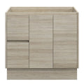 LYRA Floor Mount Vanity 900mm Oak Laminate, front view