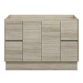 LYRA Floor Mount Vanity 1200mm Oak Laminate, front view