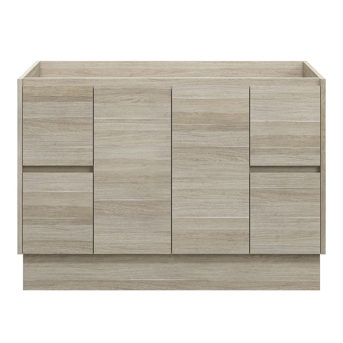LYRA Floor Mount Vanity 1200mm Oak Laminate, front view
