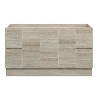 LYRA Floor Mount Vanity 1500mm Oak Laminate, front view