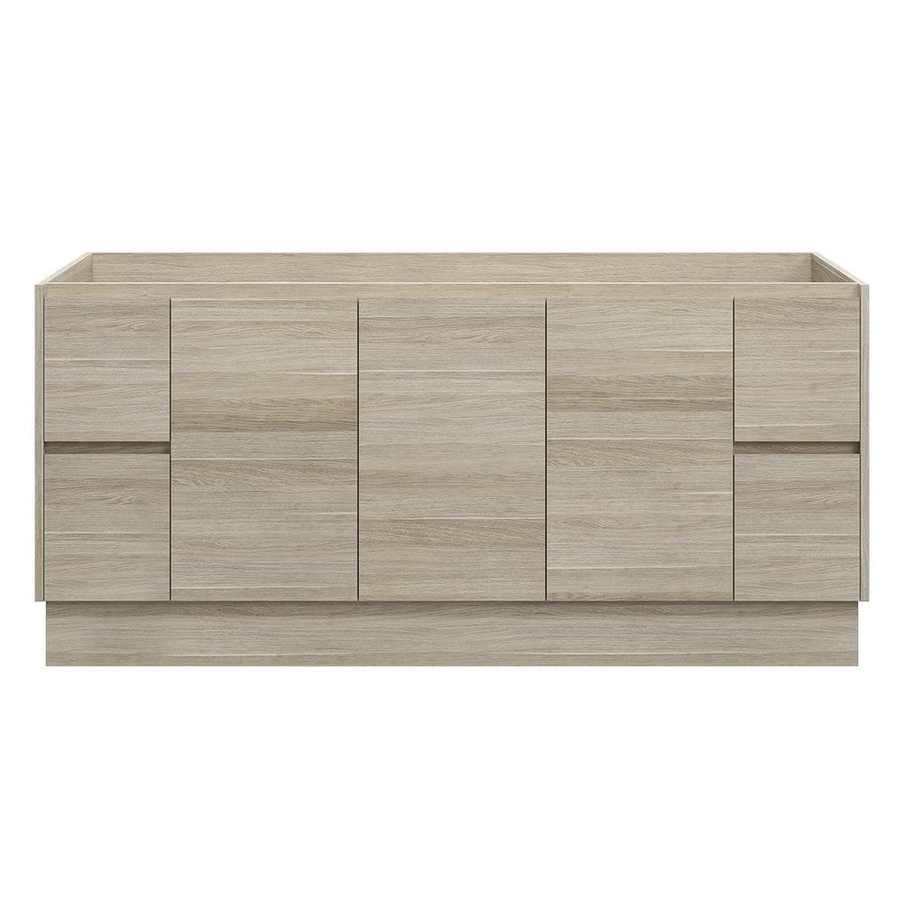 LYRA Floor Mount Vanity 1800mm Oak Laminate, front view