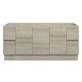 LYRA Floor Mount Vanity 1800mm Oak Laminate, front view