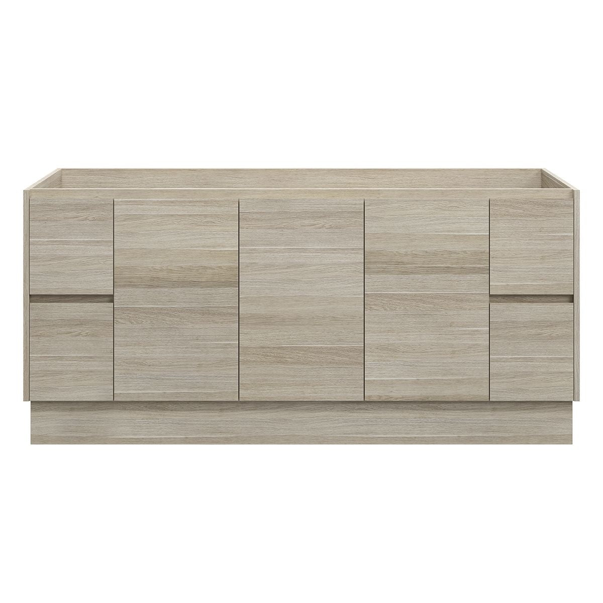 LYRA Floor Mount Vanity 1800mm Oak Laminate, front view