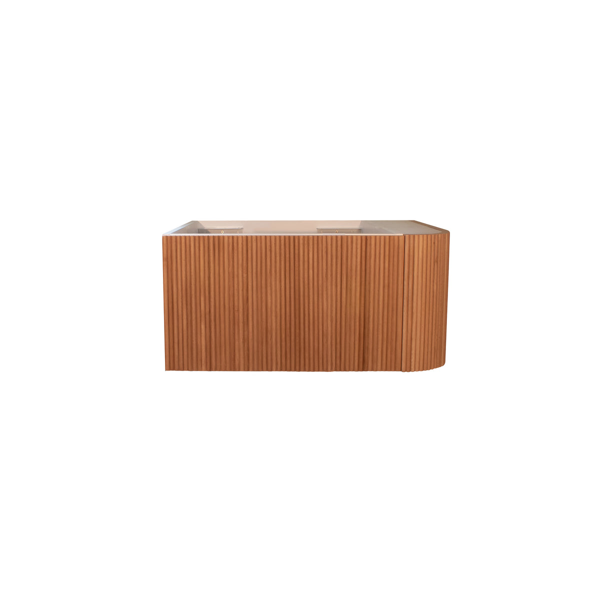 KIMBERLEY Corner Wall Hung Vanity 750mm Beech Finish
