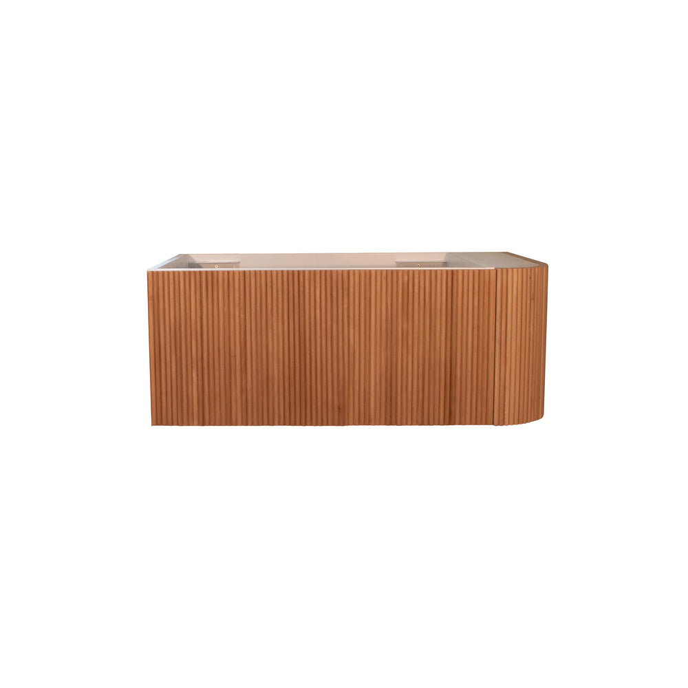 KIMBERLEY Corner Wall Hung Vanity 900mm Beech Finish
