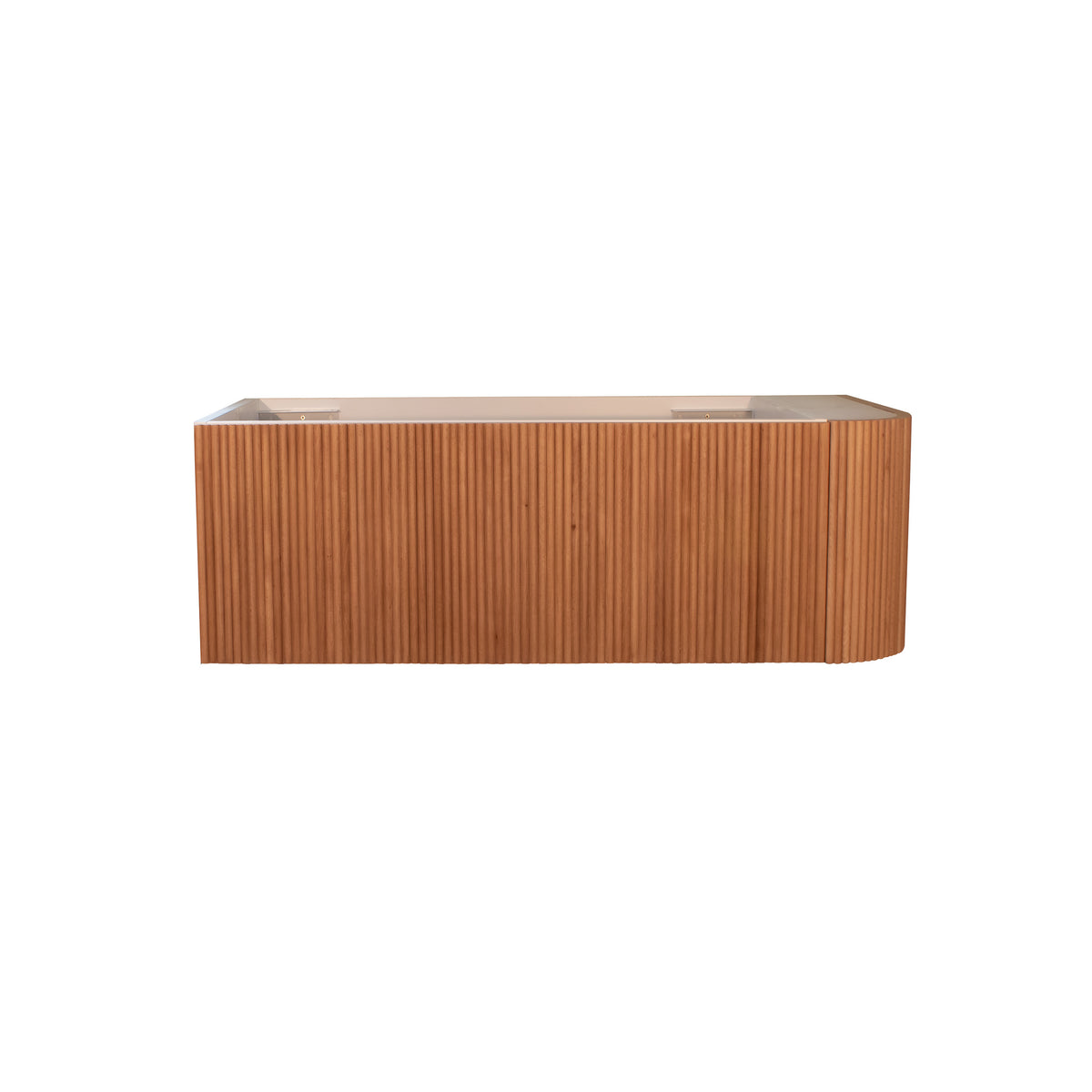 KIMBERLEY Corner Wall Hung Vanity 1050mm Beech Finish
