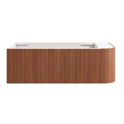 KIMBERLEY Corner Wall Hung Vanity 1050mm Beech Finish