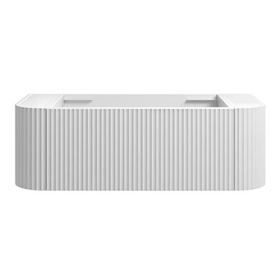 WAVE Curved Wall Hung Vanity 1050mm Matte White