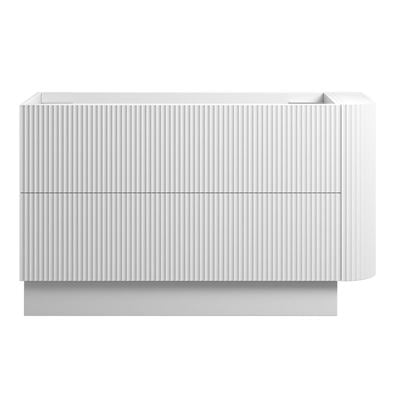 WAVE Corner Floor Mount Vanity 1350mm Matte White