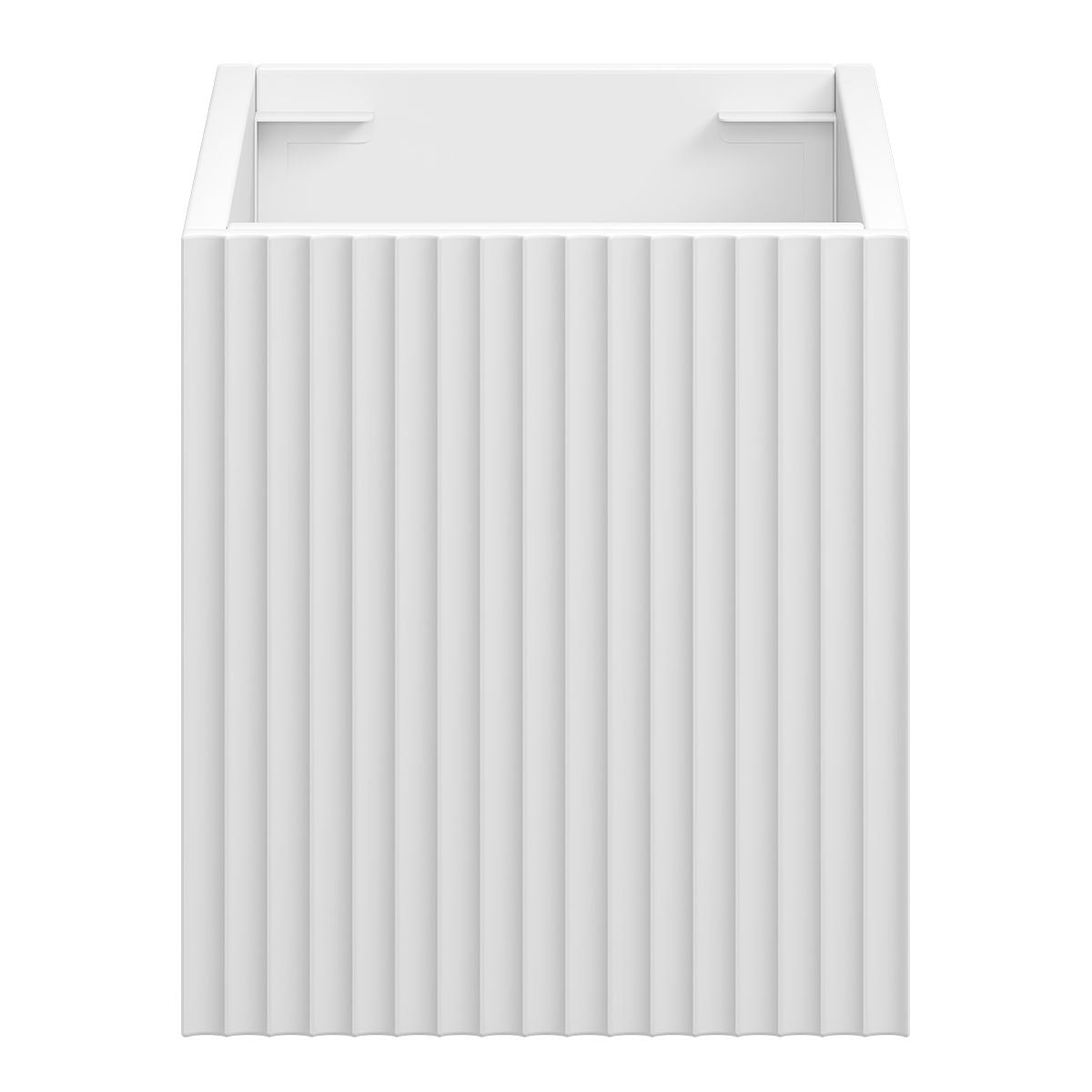WAVE Wall Hung Vanity 300mm Matte White, front view