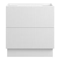 WAVE Floor Mount Vanity 750mm Matte White, front view