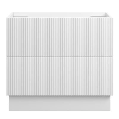 WAVE Floor Mount Vanity 900mm Matte White