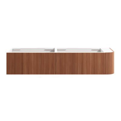 KIMBERLEY Corner Wall Hung Vanity 1650mm Beech Finish