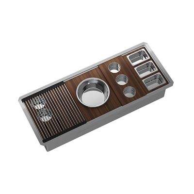 CUCINA Ultima Undermount Workstation Sink Package 1200mm Satin