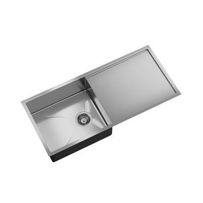 BURAZZO Single Bowl Sink with Drainer 990mm Gunmetal