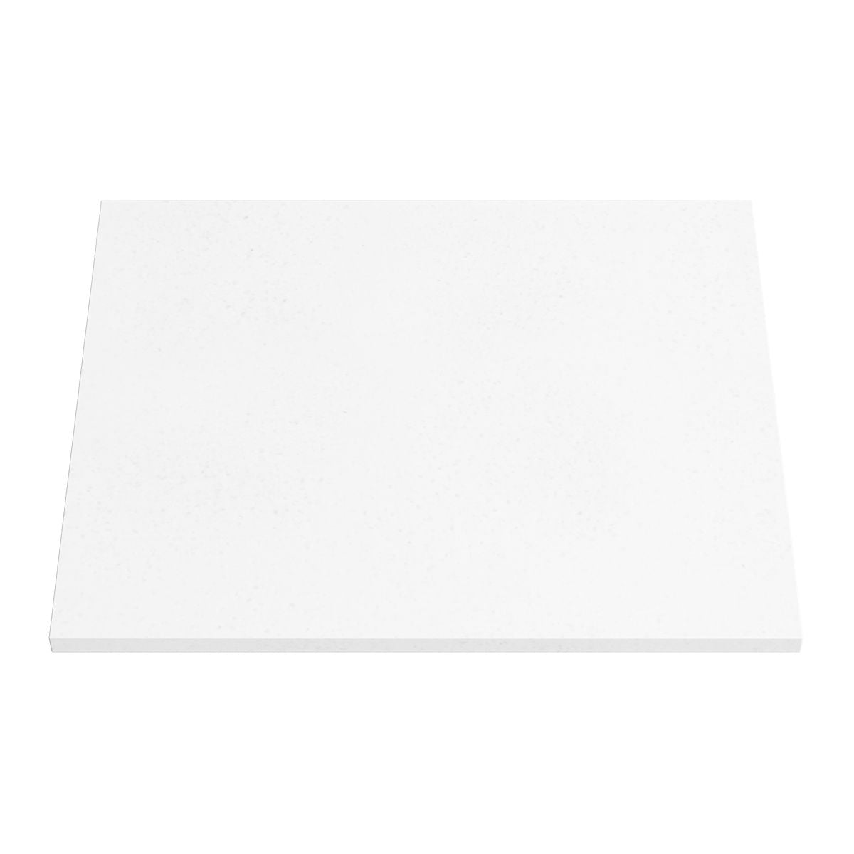 PURE WHITE 20mm Thick Stone Top 605mm