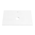 PURE WHITE 20mm Thick Stone Top with Cut Outs 755mm