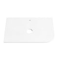 PURE WHITE 20mm Thick Corner Stone Top with Cut Outs 755mm