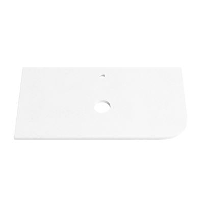 PURE WHITE 20mm Thick Corner Stone Top with Cut Outs 1055mm