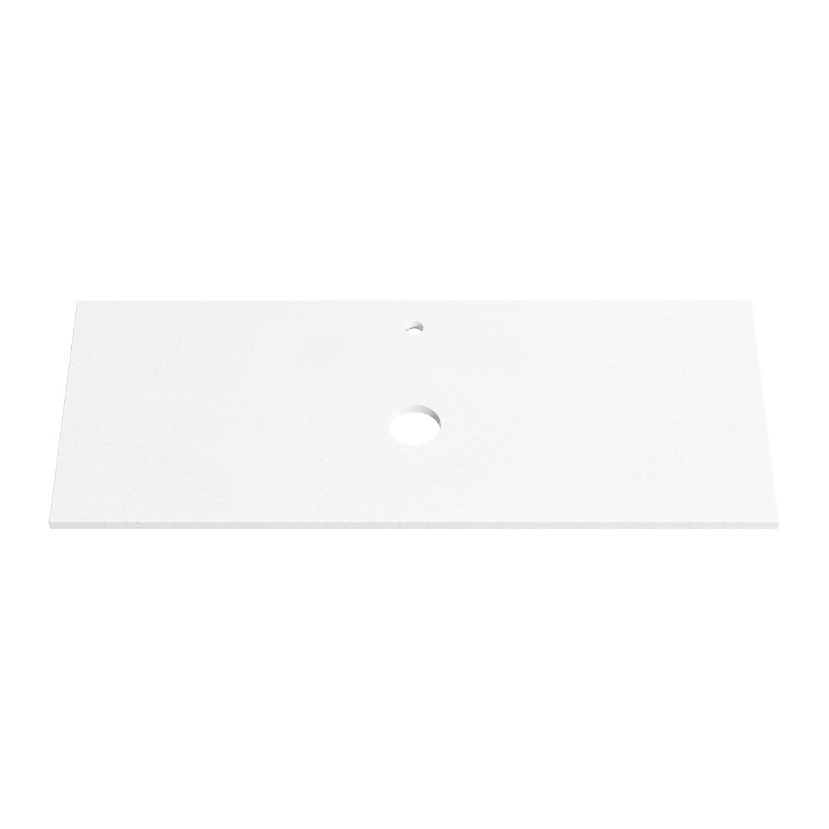 PURE WHITE 20mm Thick Stone Top with Cut Outs 1205mm
