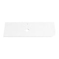 PURE WHITE 20mm Thick Corner Stone Top with Cut Outs 1355mm