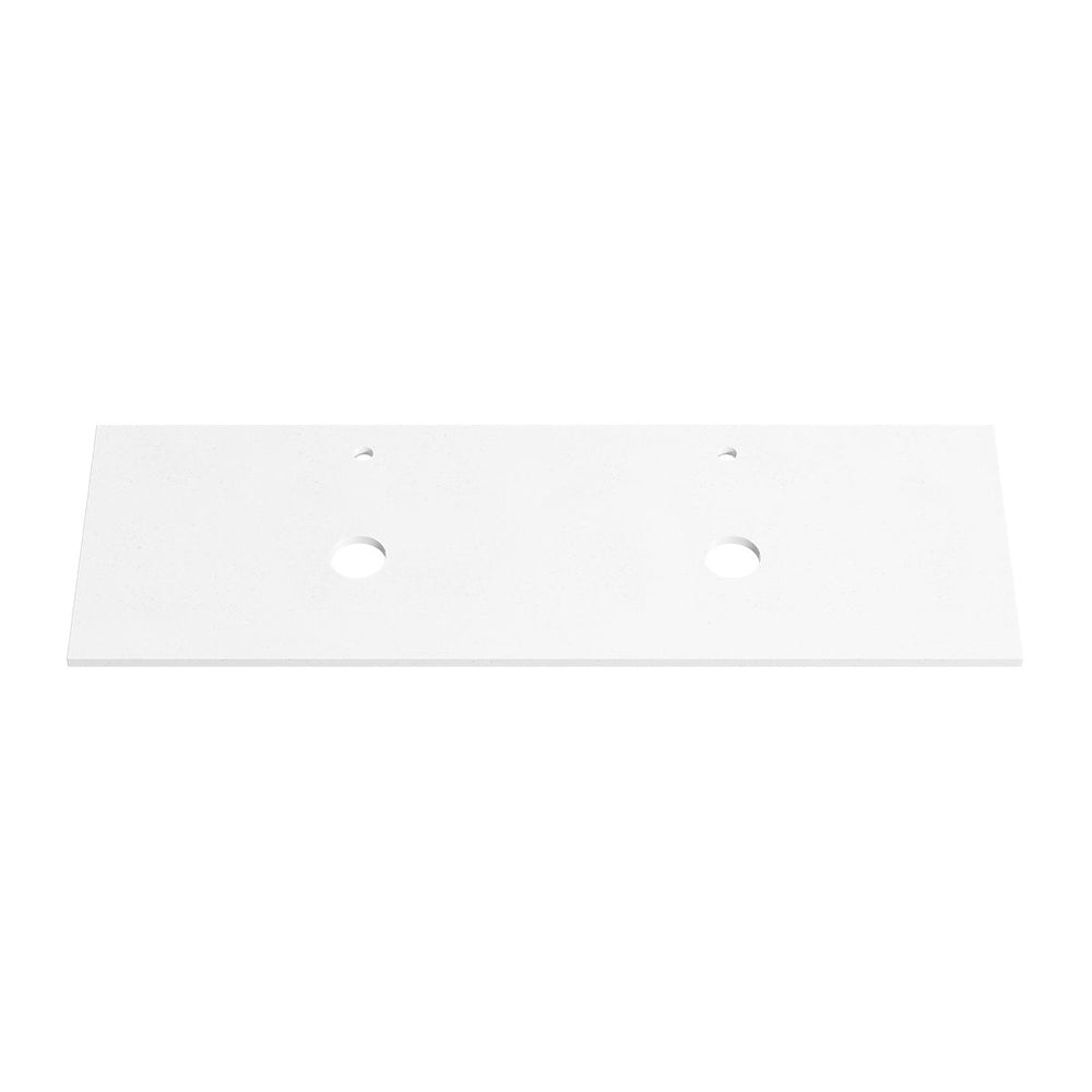 PURE WHITE 20mm Thick Stone Top with Cut Outs 1505mm