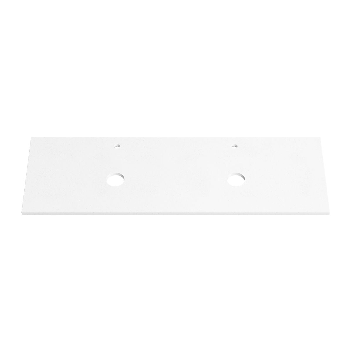 PURE WHITE 20mm Thick Stone Top with Cut Outs 1505mm