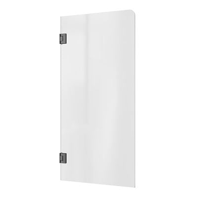 Bath Screen Kit - Single Panel 8mm Glass with Swing Pivot Gunmetal