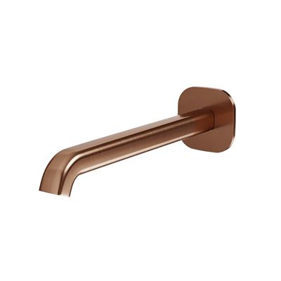 SYMMETRY Wall Spout 220mm Titanium Bronze, front view
