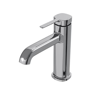 SYMMETRY Basin Mixer Polished Stainless Steel, front view