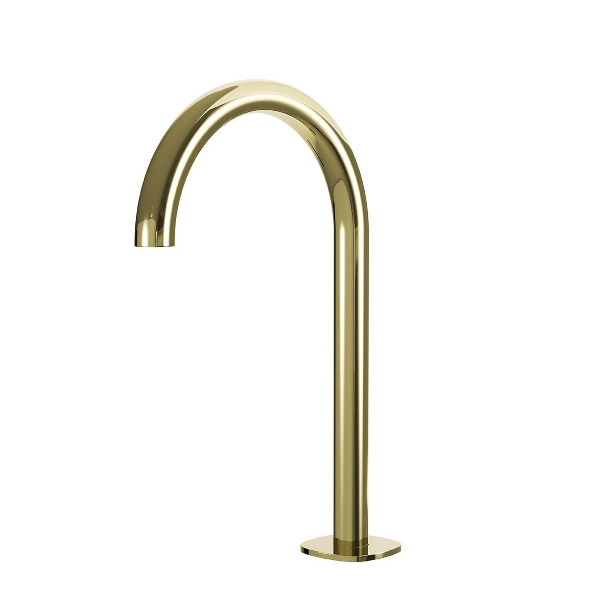 SYMMETRY Swivel Hob Spout 175mm Champagne Gold, front view