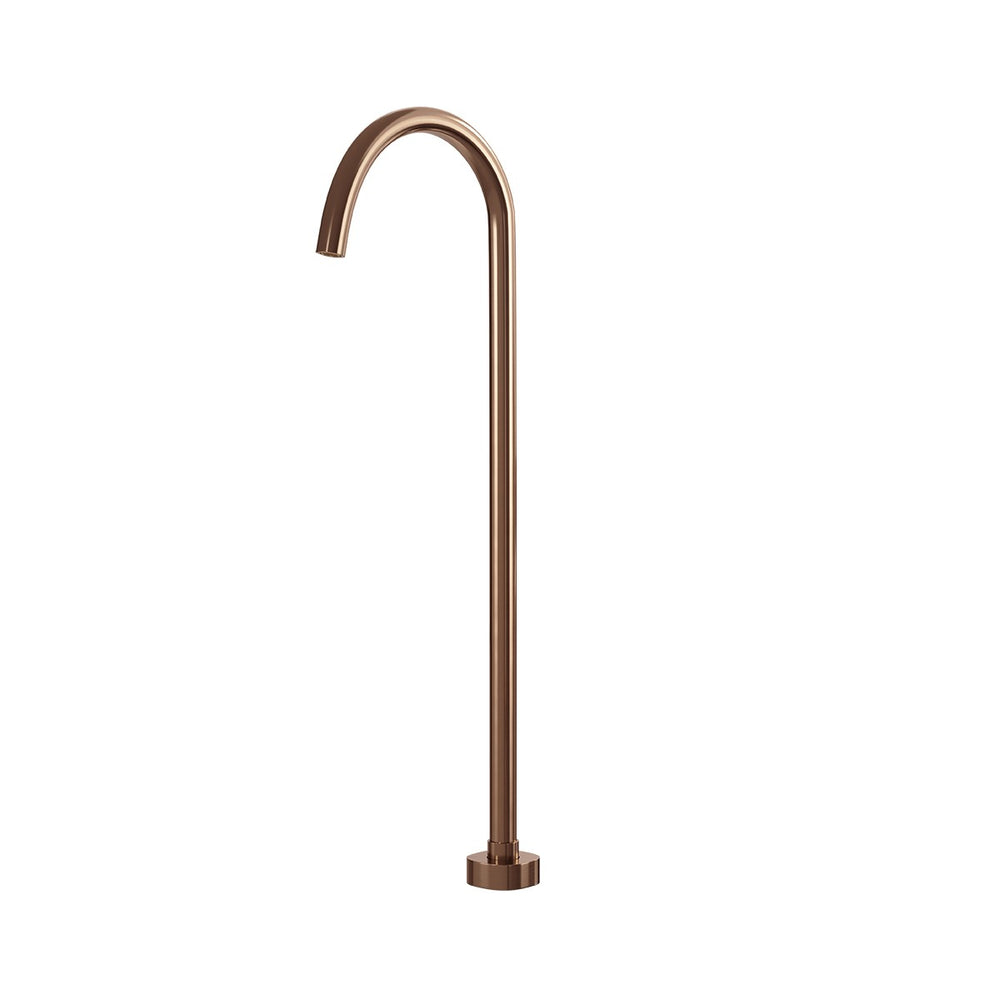 SYMMETRY Freestanding Bath Spout Titanium Bronze, front view