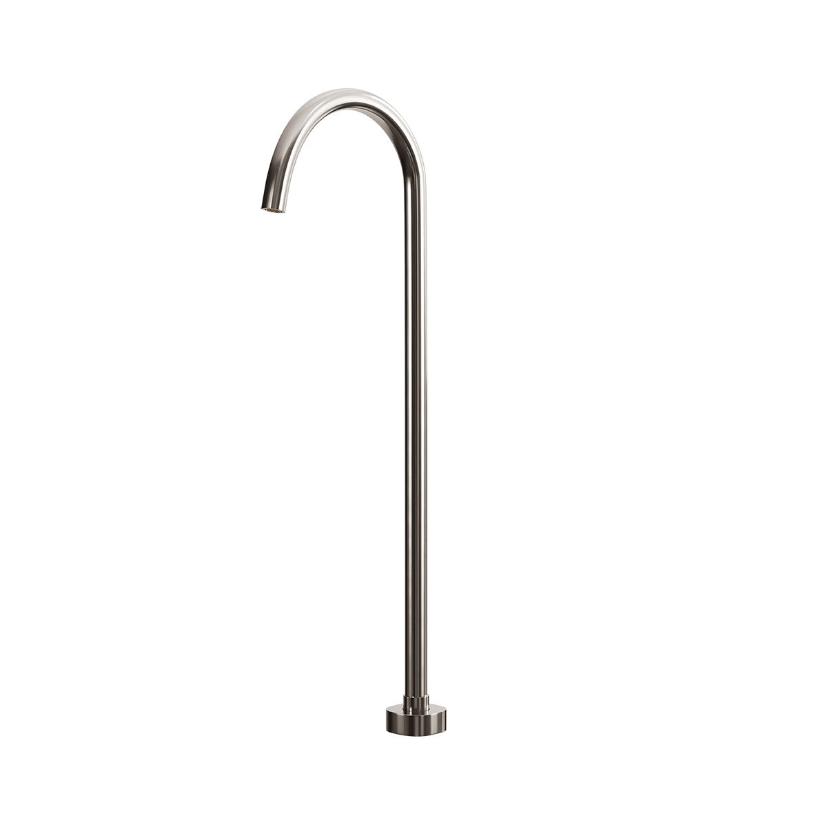 SYMMETRY Freestanding Bath Spout Brushed Nickel, front view