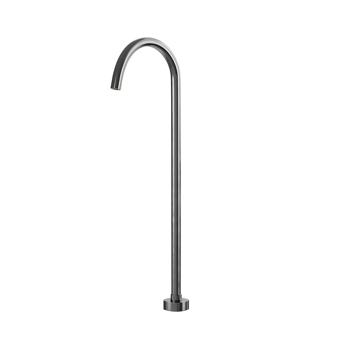 SYMMETRY Freestanding Bath Spout Gunmetal, front view