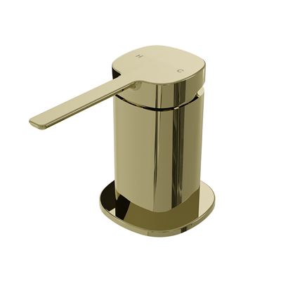 SYMMETRY Hob Mixer Champagne Gold, front view