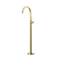 SYMMETRY Freestanding Bath Spout Mixer Champagne Gold, front view
