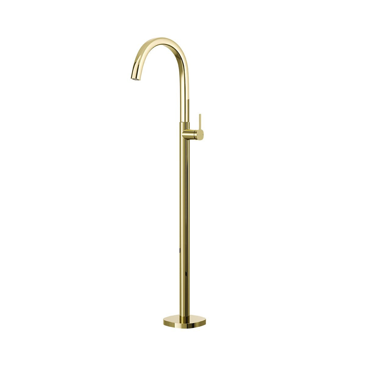 SYMMETRY Freestanding Bath Spout Mixer Champagne Gold, front view